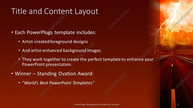 Title and Content presentation slide layout