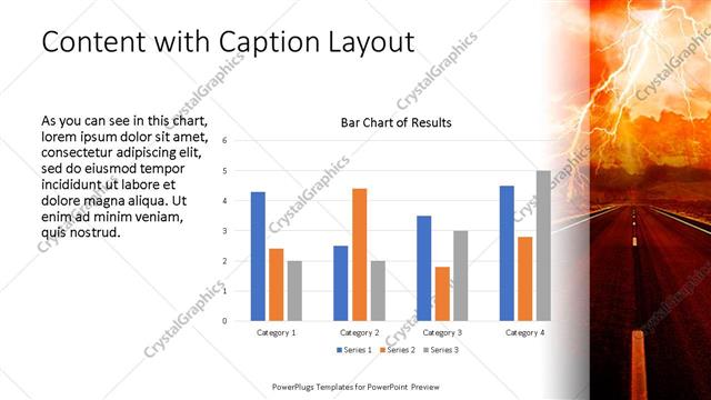 Content with Caption presentation slide layout