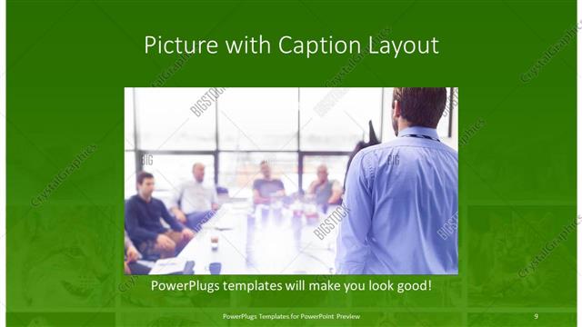 Picture with Caption presentation slide layout