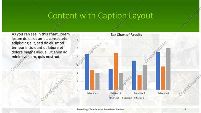 Content with Caption presentation slide layout