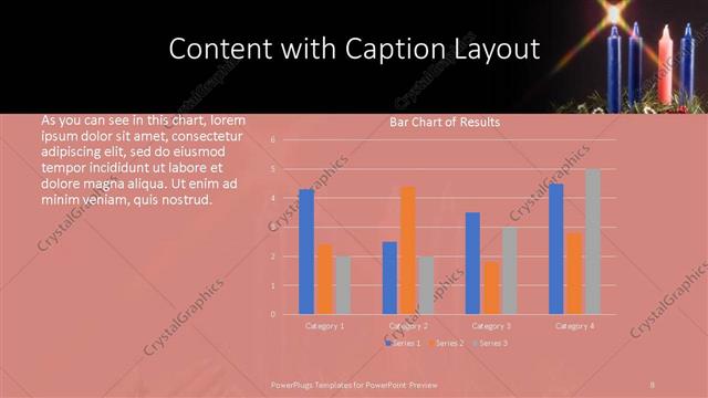 Content with Caption presentation slide layout