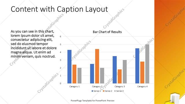 Content with Caption presentation slide layout