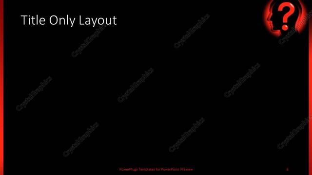 Title Only presentation slide layout