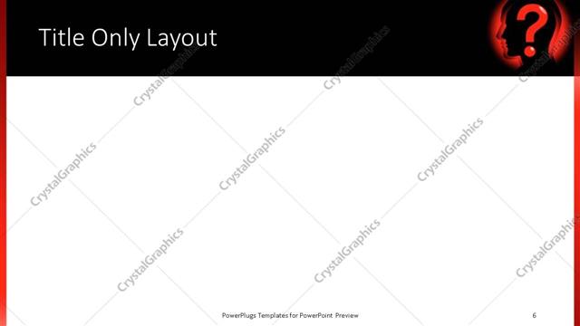 Title Only presentation slide layout