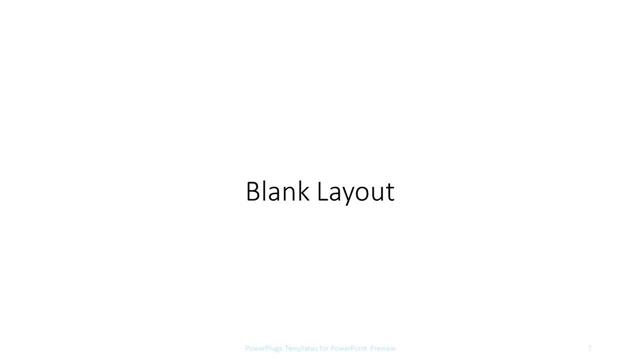 Blank presentation slide layout