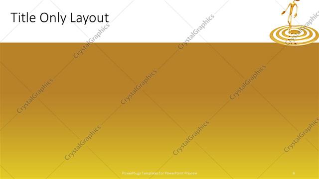 Title Only presentation slide layout