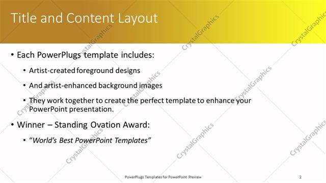 Title and Content presentation slide layout