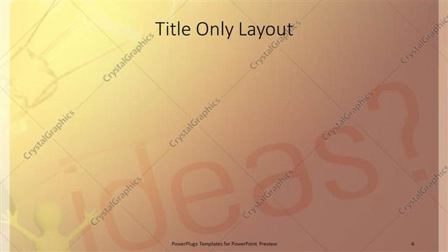 Title Only presentation slide layout