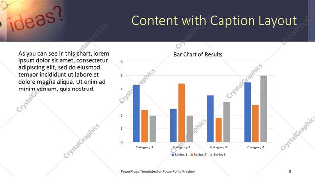 Content with Caption presentation slide layout