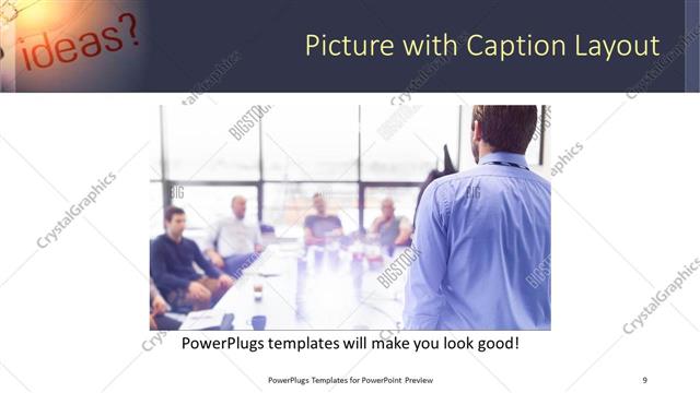Picture with Caption presentation slide layout
