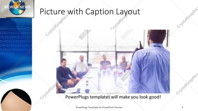 Picture with Caption presentation slide layout