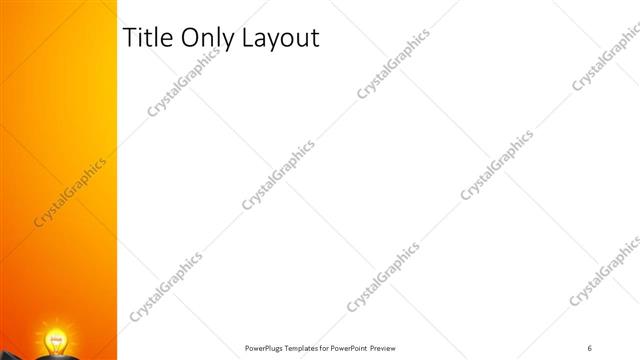 Title Only presentation slide layout