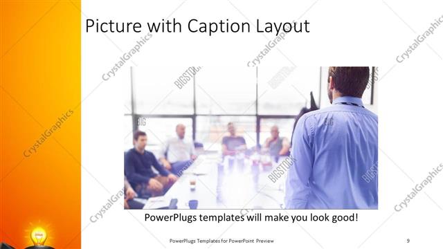 Picture with Caption presentation slide layout