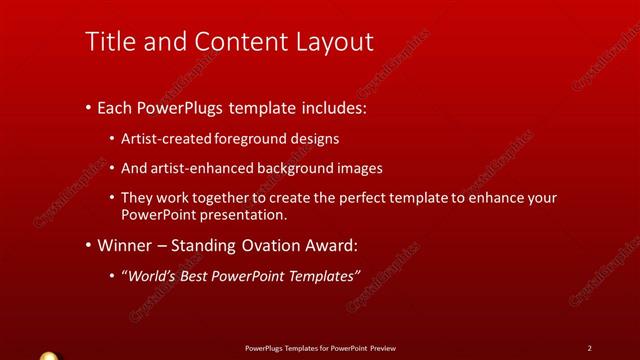 Title and Content presentation slide layout