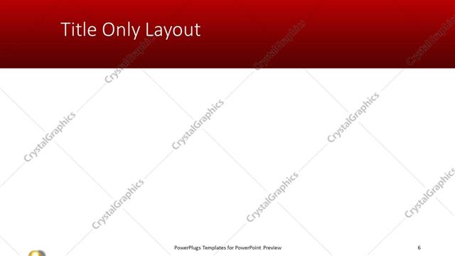 Title Only presentation slide layout