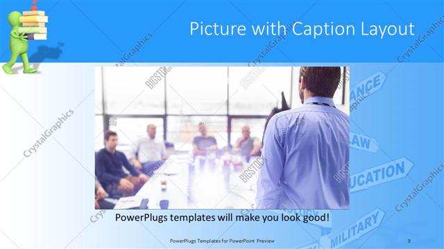 Picture with Caption presentation slide layout