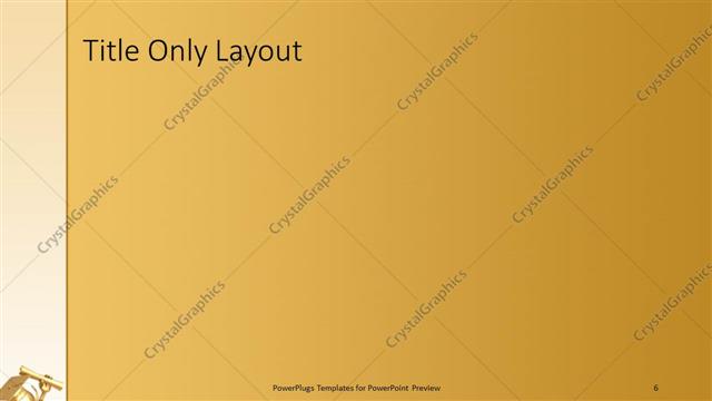 Title Only presentation slide layout