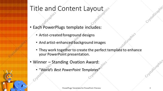 Title and Content presentation slide layout