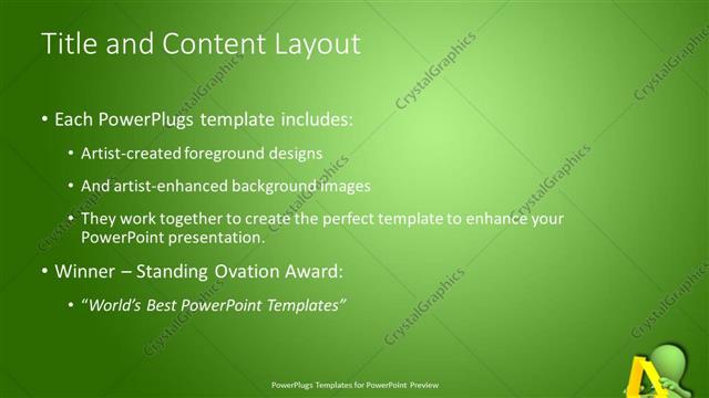 Title and Content presentation slide layout
