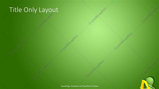 Title Only presentation slide layout