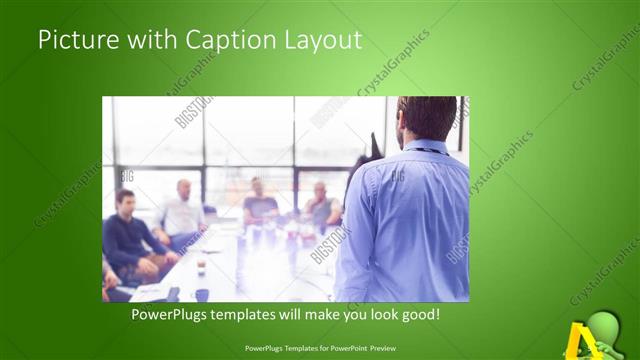 Picture with Caption presentation slide layout