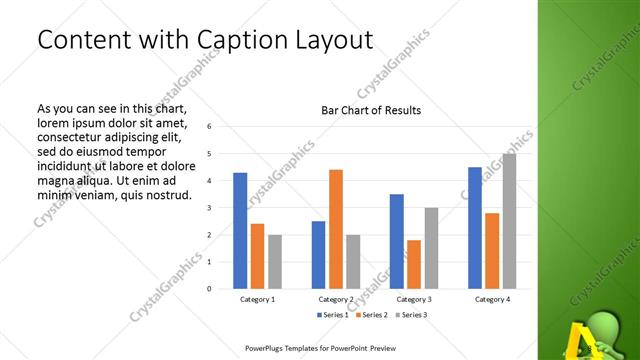 Content with Caption presentation slide layout