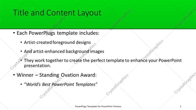 Title and Content presentation slide layout