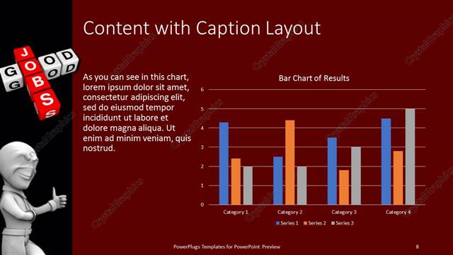 Content with Caption presentation slide layout