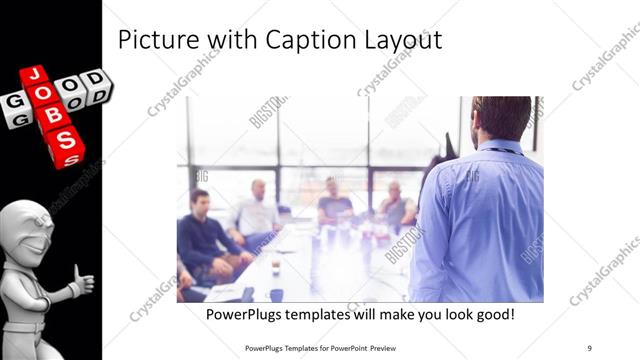 Picture with Caption presentation slide layout