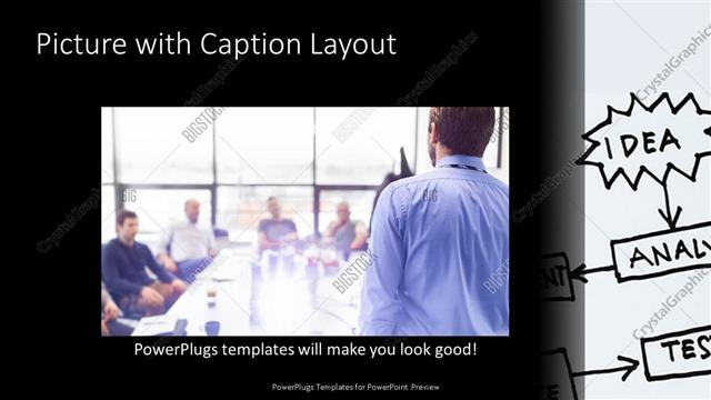 Picture with Caption presentation slide layout