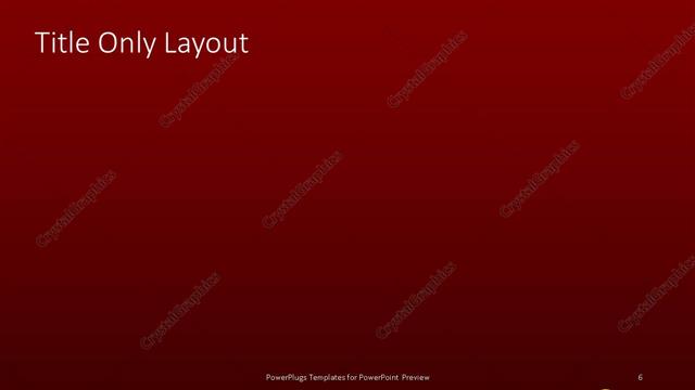 Title Only presentation slide layout