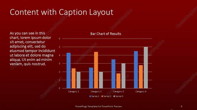 Content with Caption presentation slide layout