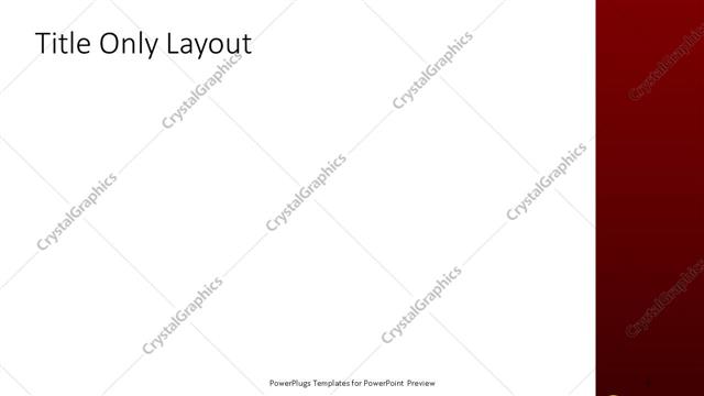 Title Only presentation slide layout