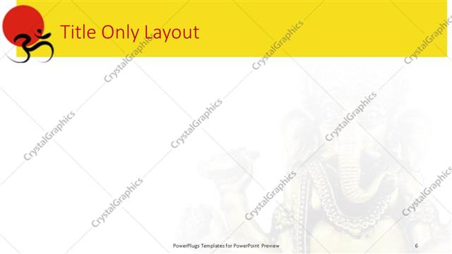 Title Only presentation slide layout