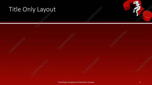 Title Only presentation slide layout