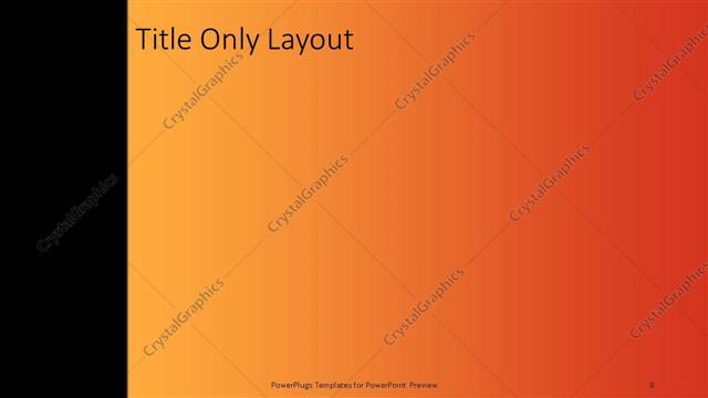 Title Only presentation slide layout