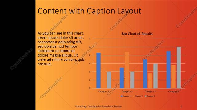 Content with Caption presentation slide layout