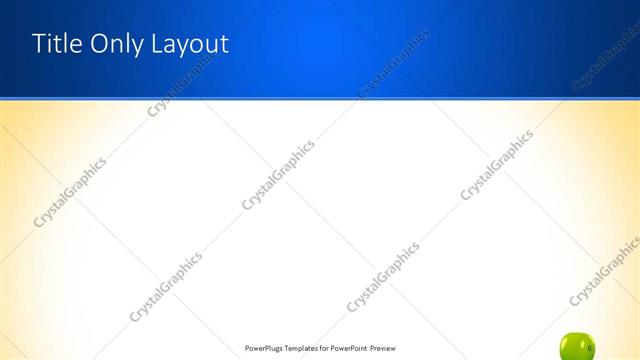 Title Only presentation slide layout