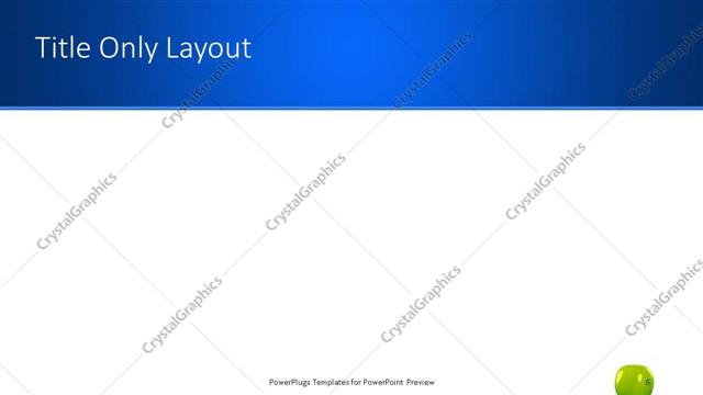 Title Only presentation slide layout