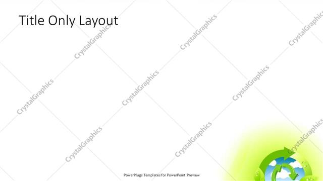 Title Only presentation slide layout