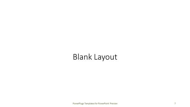 Blank presentation slide layout