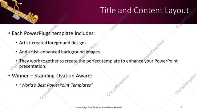 Title and Content presentation slide layout