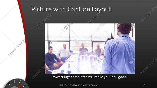 Picture with Caption presentation slide layout