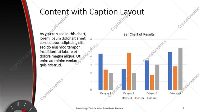 Content with Caption presentation slide layout