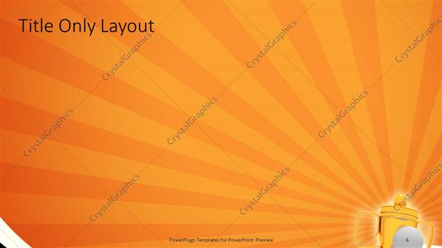 Title Only presentation slide layout