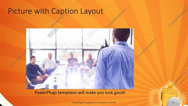 Picture with Caption presentation slide layout