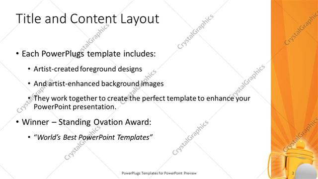 Title and Content presentation slide layout