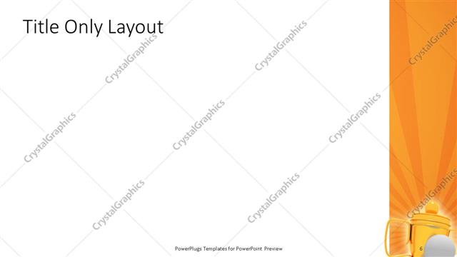 Title Only presentation slide layout