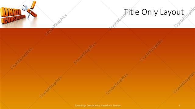 Title Only presentation slide layout