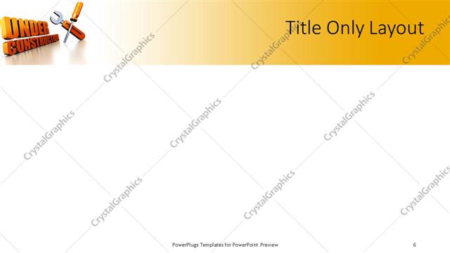 Title Only presentation slide layout